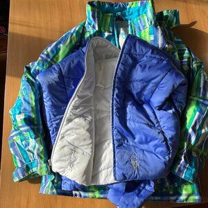 SPYDER 3 way system ski jacket - Youth size 16 or Women's Xs/Small